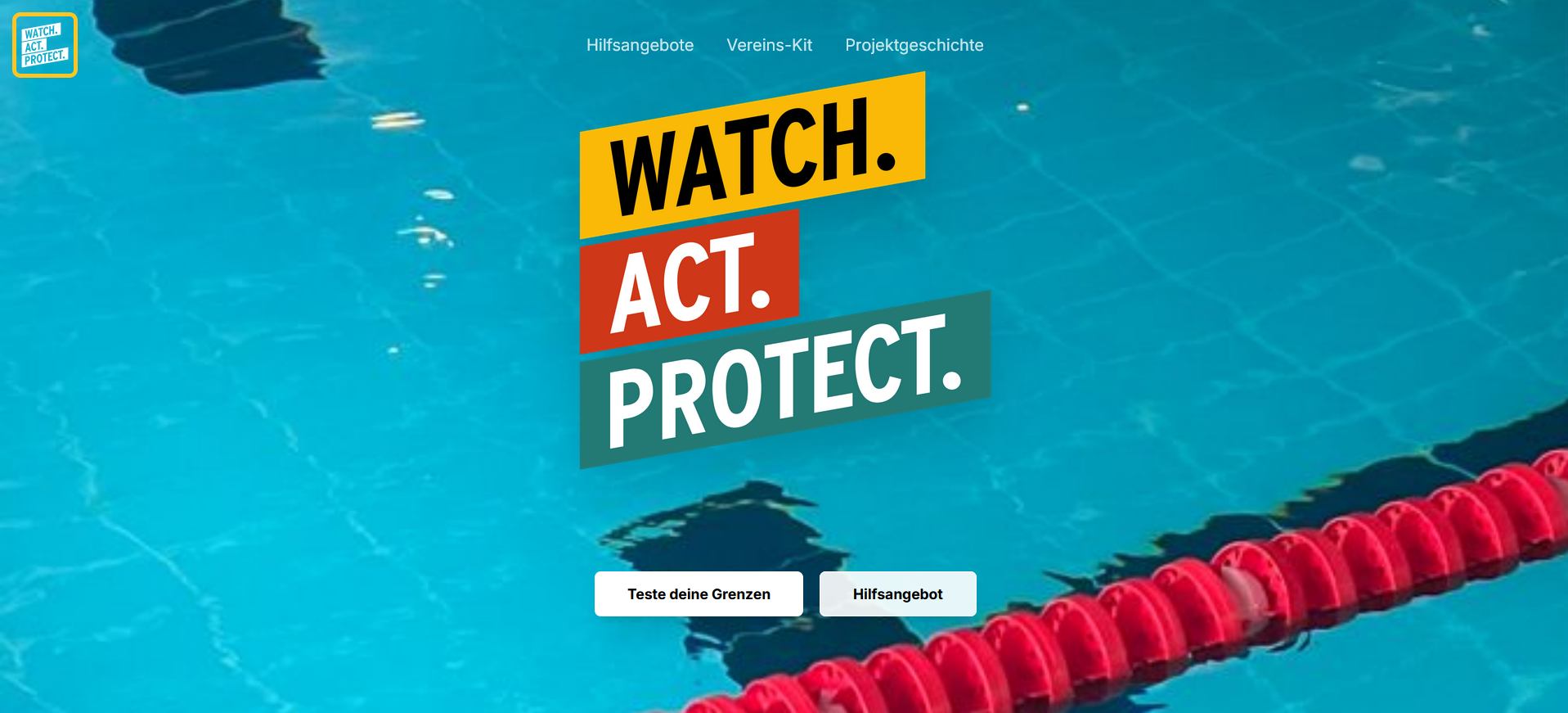 Watch.Act.Protect. — Webseite